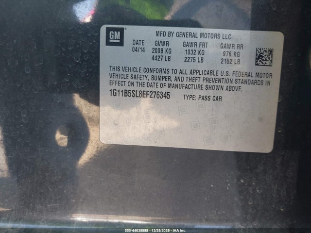 1G11B5SL8EF276345 Chevrolet Malibu 1ls
