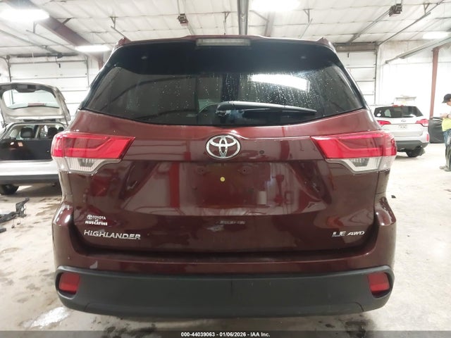 Продаж на аукціоні авто 2019 Toyota Highlander Le Plus, vin: 5TDBZRFH7KS994453, номер лоту: 44039063