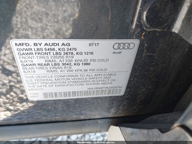 2018 AUDI Q5 WA1BNAFY9J2029784 Photo 8