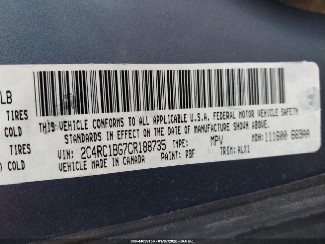 2012 CHRYSLER TOWN & COUNTRY 2C4RC1BG7CR188735 Photo 8