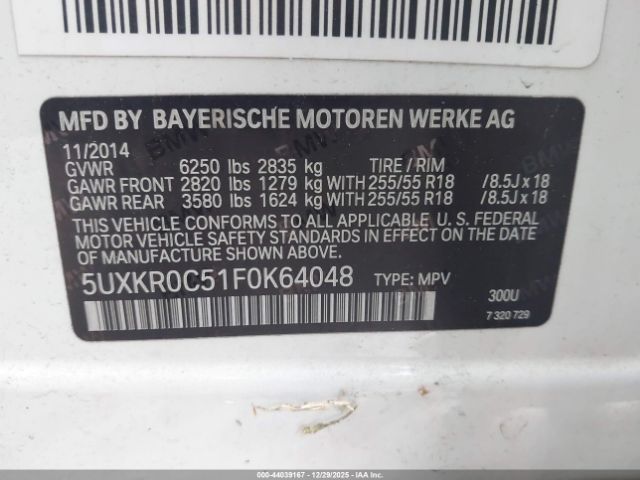 2015 BMW X5 5UXKR0C51F0K64048 Photo 8