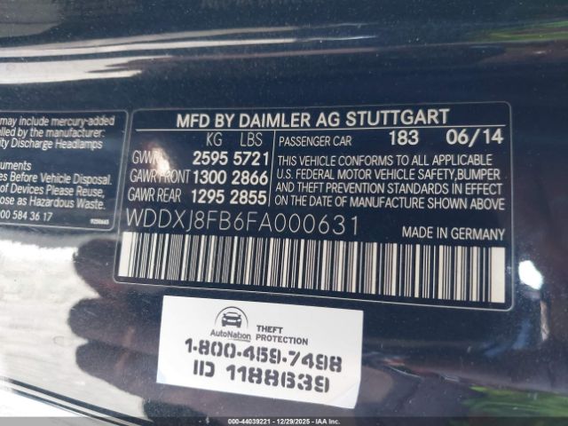 2015 MERCEDES-BENZ S 550 WDDXJ8FB6FA000631 Photo 8