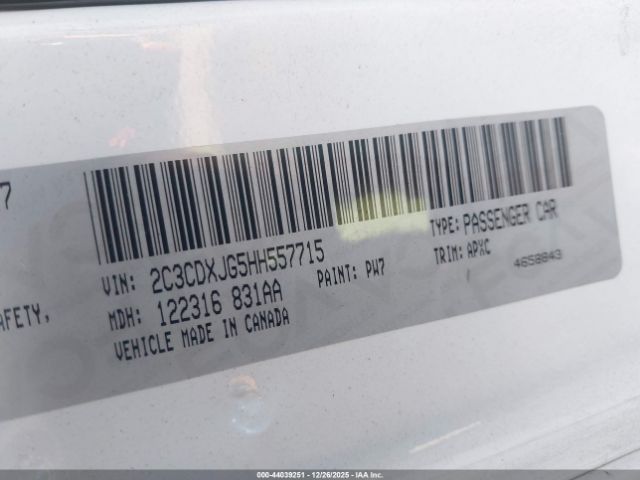 2017 DODGE CHARGER 2C3CDXJG5HH557715 Photo 8