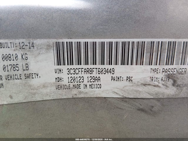 2015 FIAT 500 3C3CFFAR8FT603449 Photo 8