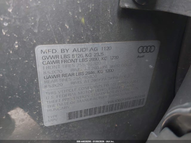 2021 AUDI Q3 WA1DECF35M1052434 Photo 8