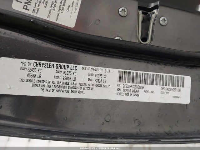 Dodge Charger Se 2014 2C3CDXFG1EH216381 Image 9