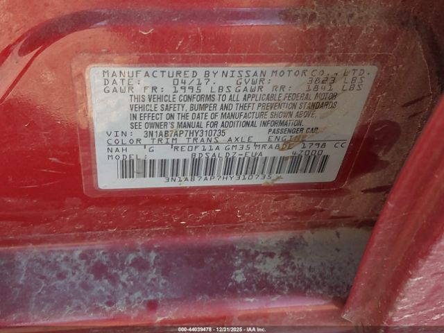 2017 NISSAN SENTRA 3N1AB7AP7HY310735 Photo 8