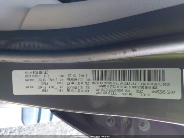 2020 RAM 1500 1C6SRFBT9LN142306 Photo 8