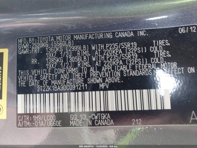 2013 LEXUS RX 350 2T2ZK1BA9DC091211 Photo 8