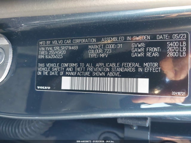 2024 VOLVO XC60 YV4L12RL5R1714469 Photo 8