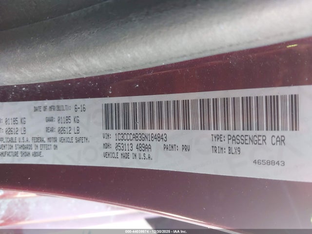 Chrysler 200 Limited Platinum 2016 1C3CCCAB3GN184843 Image 9