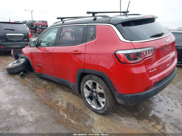 2018 Jeep Compass Limited 4x4 მანქანა იყიდება აუქციონზე, vin: 3C4NJDCB1JT266283, აუქციონის ნომერი: 44040030