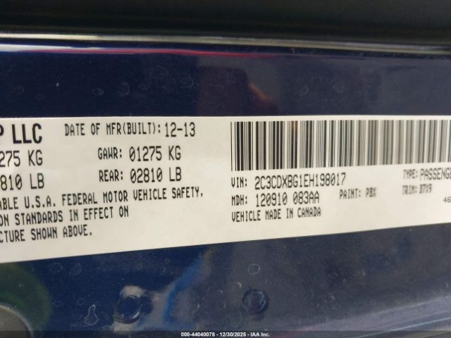 2014 DODGE CHARGER 2C3CDXBG1EH198017 Photo 8