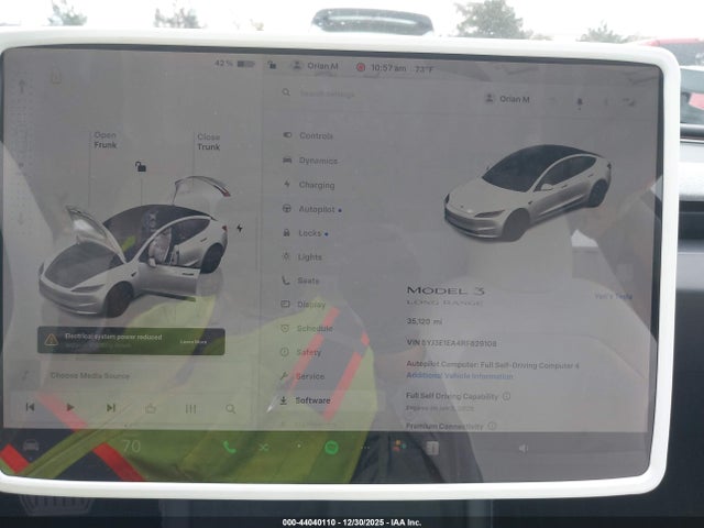 44040110 :رقم المزاد ، 5YJ3E1EA4RF829108 vin ، 2024 Tesla Model 3 Long Range Dual Motor All-wheel Drive/rear-wheel Drive مزاد بيع