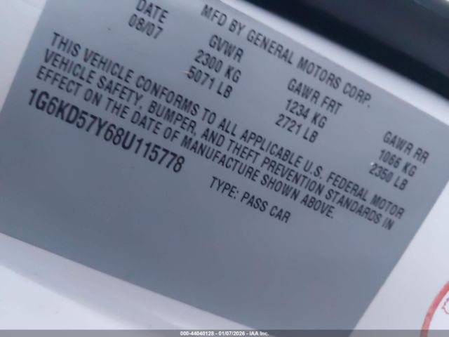 2008 CADILLAC DTS 1G6KD57Y68U115778 Photo 8