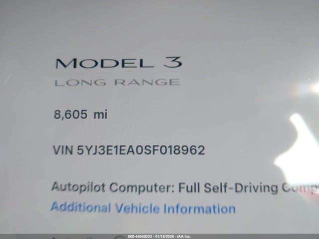 2025 TESLA MODEL 3 5YJ3E1EA0SF018962 Photo 6