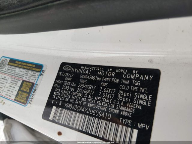 2018 HYUNDAI TUCSON KM8J3CA4XJU609410 Photo 8