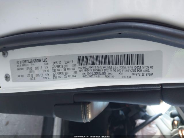 2015 JEEP CHEROKEE 1C4PJLDS3FW516836 Photo 8