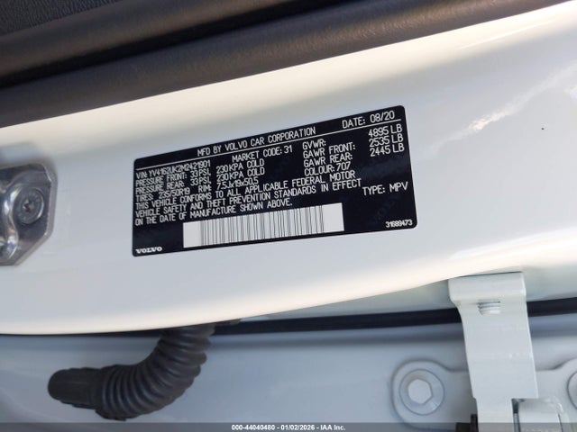 2021 VOLVO XC40 YV4162UK2M2421901 Photo 8