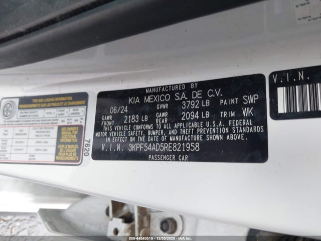 3KPF54AD5RE821958 KIA Forte Gt-line