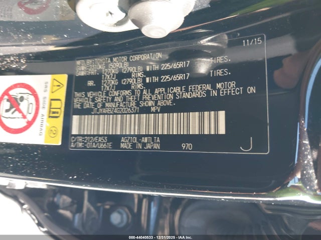 Продажа на аукционе авто 2016 Lexus Nx 200t, vin: JTJYARBZ4G2026371, номер лота: 44040533