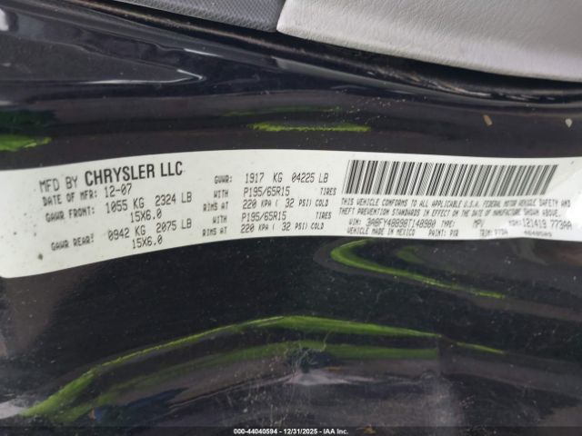 2008 CHRYSLER PT CRUISER 3A8FY48B98T148980 Photo 8