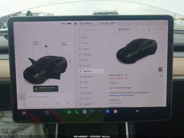 5YJYGDEF1MF072299 Tesla Model Y Performance Dual Motor All-wheel Drive
