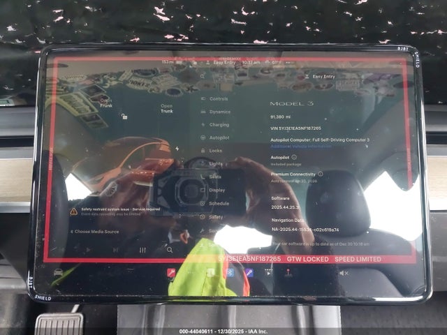 2022 TESLA MODEL 3 5YJ3E1EA5NF187265 Photo 6