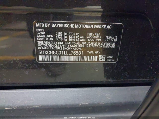 2020 BMW X5 5UXCR6C01LLL76581 Photo 8