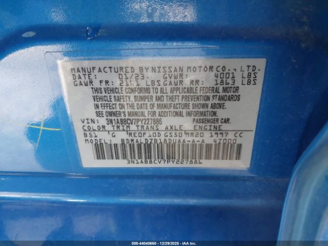 2023 NISSAN SENTRA 3N1AB8CV7PY227886 Photo 8