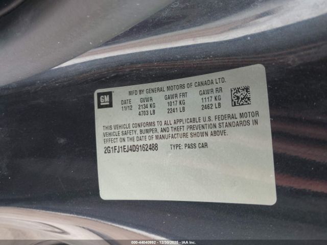 2013 CHEVROLET CAMARO 2G1FJ1EJ4D9162488 Photo 8