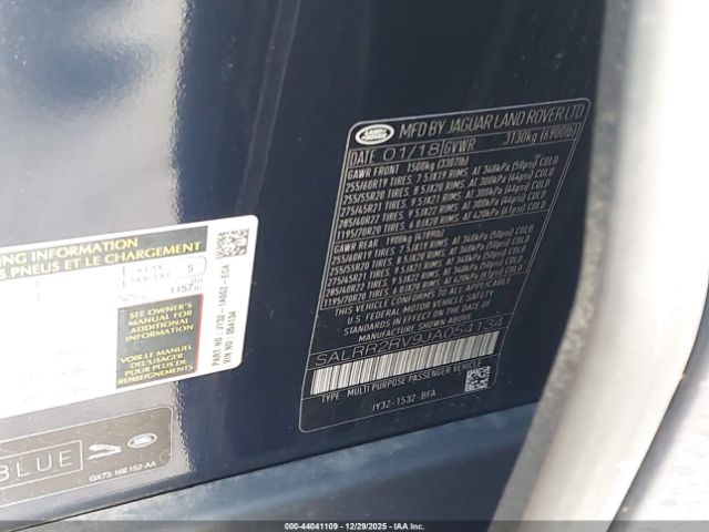 2018 LAND ROVER DISCOVERY SALRR2RV9JA054134 Photo 8