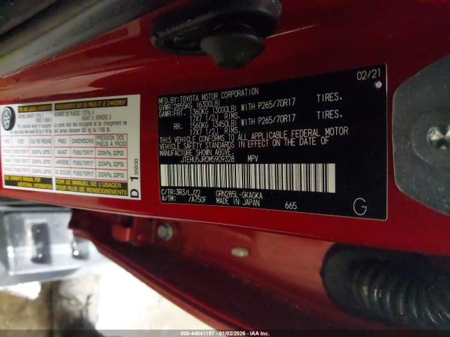 JTEHU5JR0M5909328 Toyota 4runner Venture Special Edition