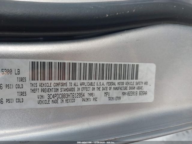 2017 DODGE JOURNEY 3C4PDCBB3HT612954 Photo 8