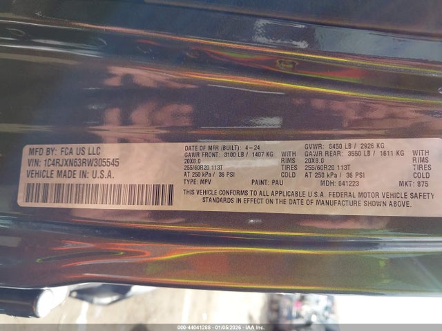 2024 JEEP WRANGLER 4XE 1C4RJXN63RW305545 Photo 8