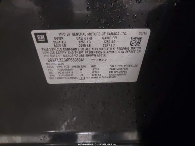 2GKFLZE3XF6393941 GMC Terrain Denali