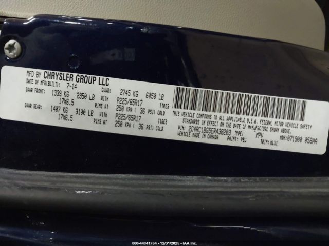 2014 CHRYSLER TOWN & COUNTRY 2C4RC1BG5ER438203 Photo 8