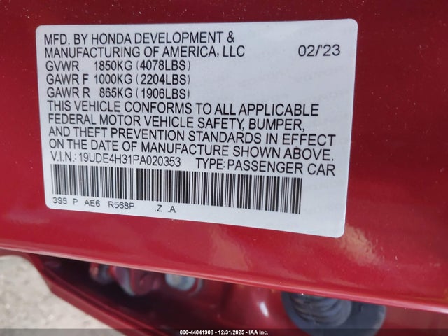 2023 ACURA INTEGRA 19UDE4H31PA020353 Photo 8