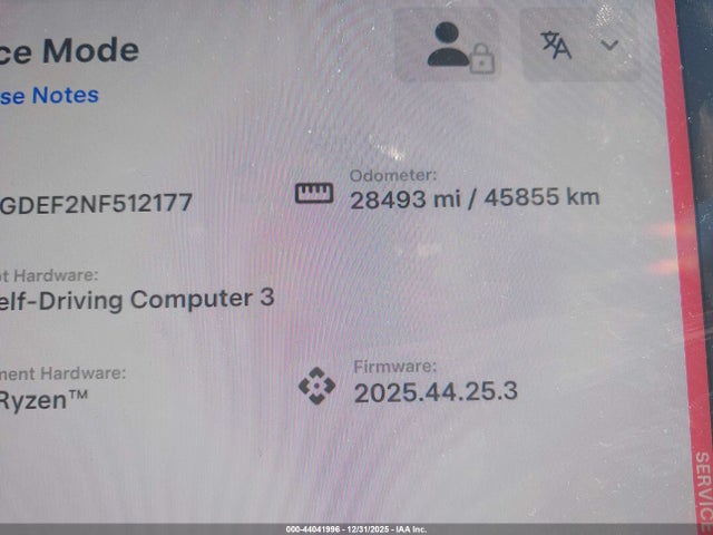 Продаж на аукціоні авто 2022 Tesla Model Y Performance Dual Motor All-wheel Drive, vin: 7SAYGDEF2NF512177, номер лоту: 44041996