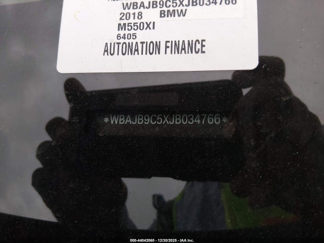 2018 Bmw M550i Xdrive მანქანა იყიდება აუქციონზე, vin: WBAJB9C5XJB034766, აუქციონის ნომერი: 44042060