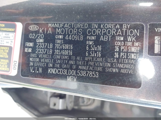 KIA Niro Plug-in Hybrid Ex 2020 KNDCD3LD0L5387853 Image 9