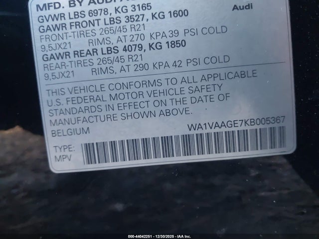 2019 AUDI E-TRON WA1VAAGE7KB005367 Photo 8