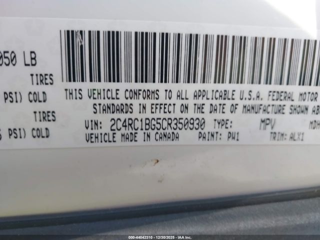 2012 CHRYSLER TOWN & COUNTRY 2C4RC1BG5CR350930 Photo 8