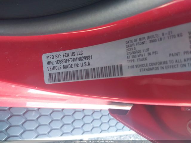 2021 RAM 1500 1C6SRFFT4MN829981 Photo 8