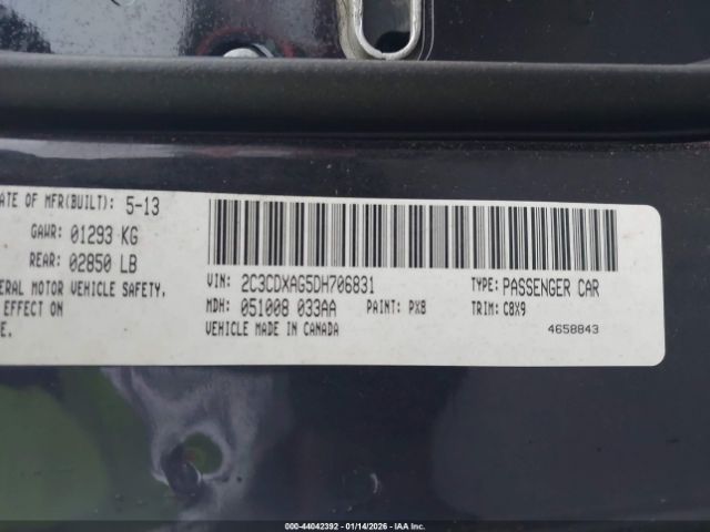 2013 DODGE CHARGER 2C3CDXAG5DH706831 Photo 8