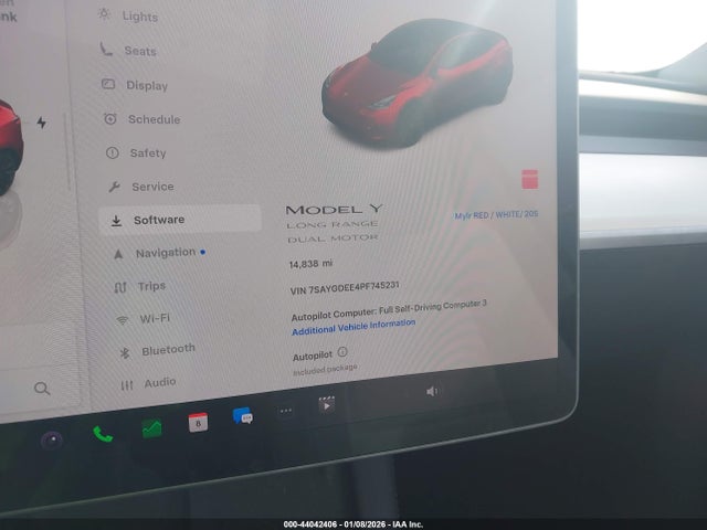 Продаж на аукціоні авто 2023 Tesla Model Y Awd/long Range Dual Motor All-wheel Drive, vin: 7SAYGDEE4PF745231, номер лоту: 44042406