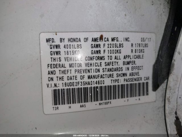 2017 ACURA ILX 19UDE2F35HA014600 Photo 8