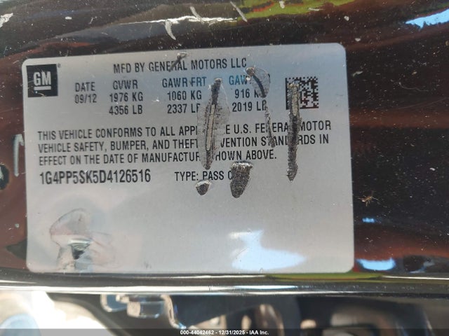 Продажа на аукционе авто 2013 Buick Verano, vin: 1G4PP5SK5D4126516, номер лота: 44042462
