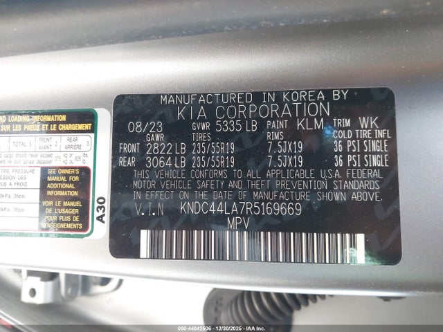 KIA Ev6 Gt-line 2024 KNDC44LA7R5169669 Image 9