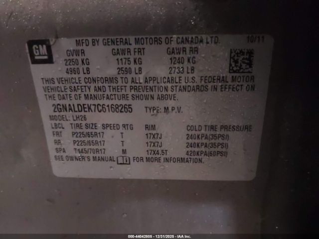 2012 CHEVROLET EQUINOX 2GNALDEK7C6168265 Photo 8